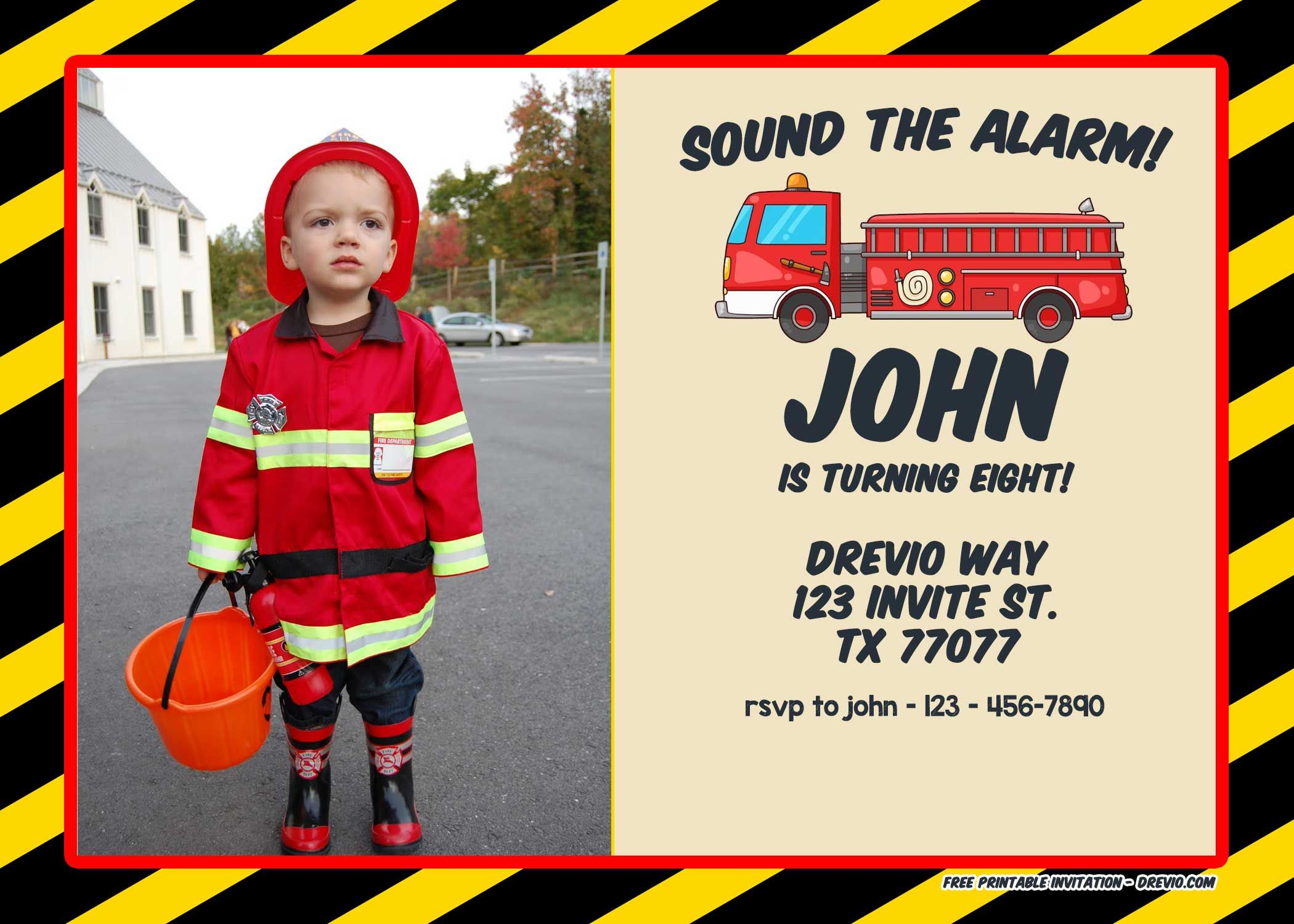 Free Printable Firefighter Birthday Invitation Free Printable within dimensions 2100 X 1500