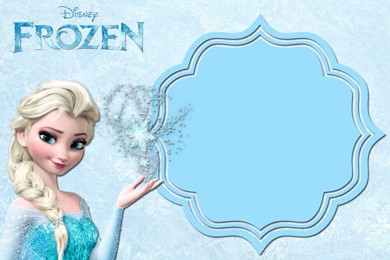 Free Printable Frozen Anna And Elsa Invitation Free Printable for proportions 1501 X 1000