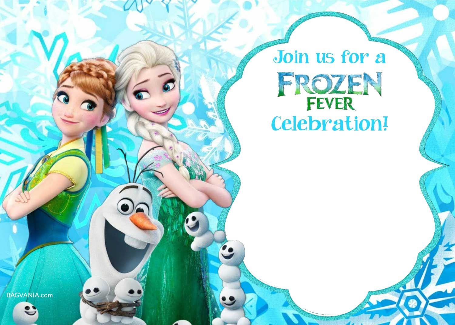 Free Printable Frozen Invitation Templates Bagvania Free Printable for size 1500 X 1073