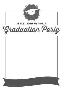 Free Printable Graduation Party Invitation Template Greetings in sizing 1080 X 1560