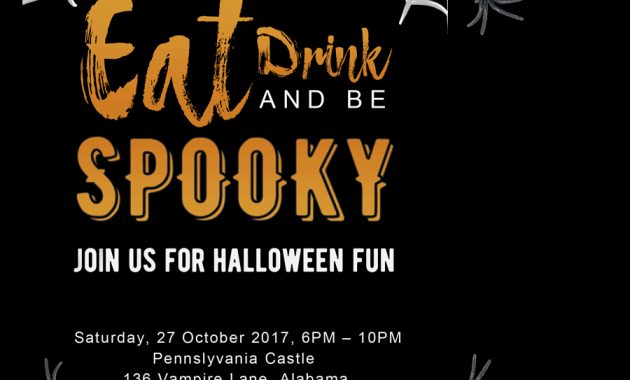 Free Printable Halloween Party Invitations 2018 Template in measurements 900 X 1000
