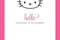 Free Printable Hello Kitty Birthday Invitations Bagvania Free for size 1071 X 1500