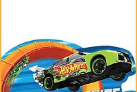 Free Printable Hot Wheels Invitation Templates For Download in size 1400 X 1744