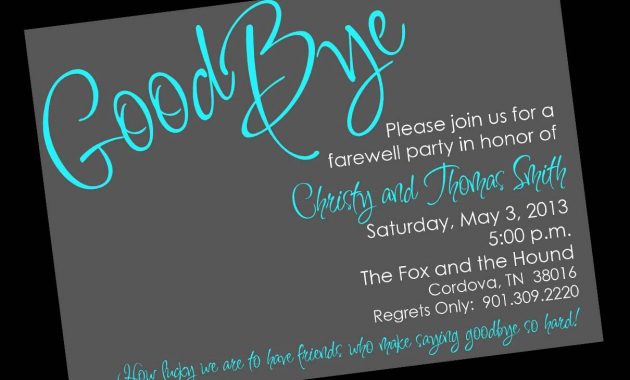 Free Printable Invitation Templates Going Away Party Party Ideas for sizing 1210 X 935