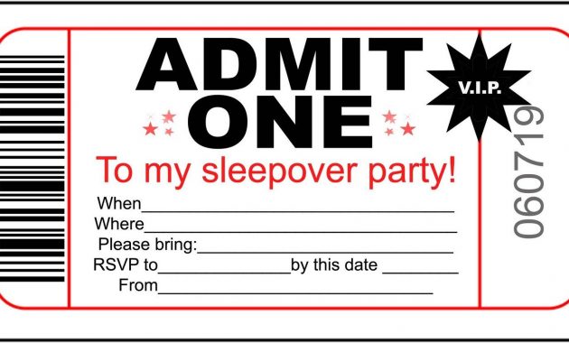 Free Printable Invitations For Kids Sleepover Invitationlayout with regard to sizing 1600 X 831