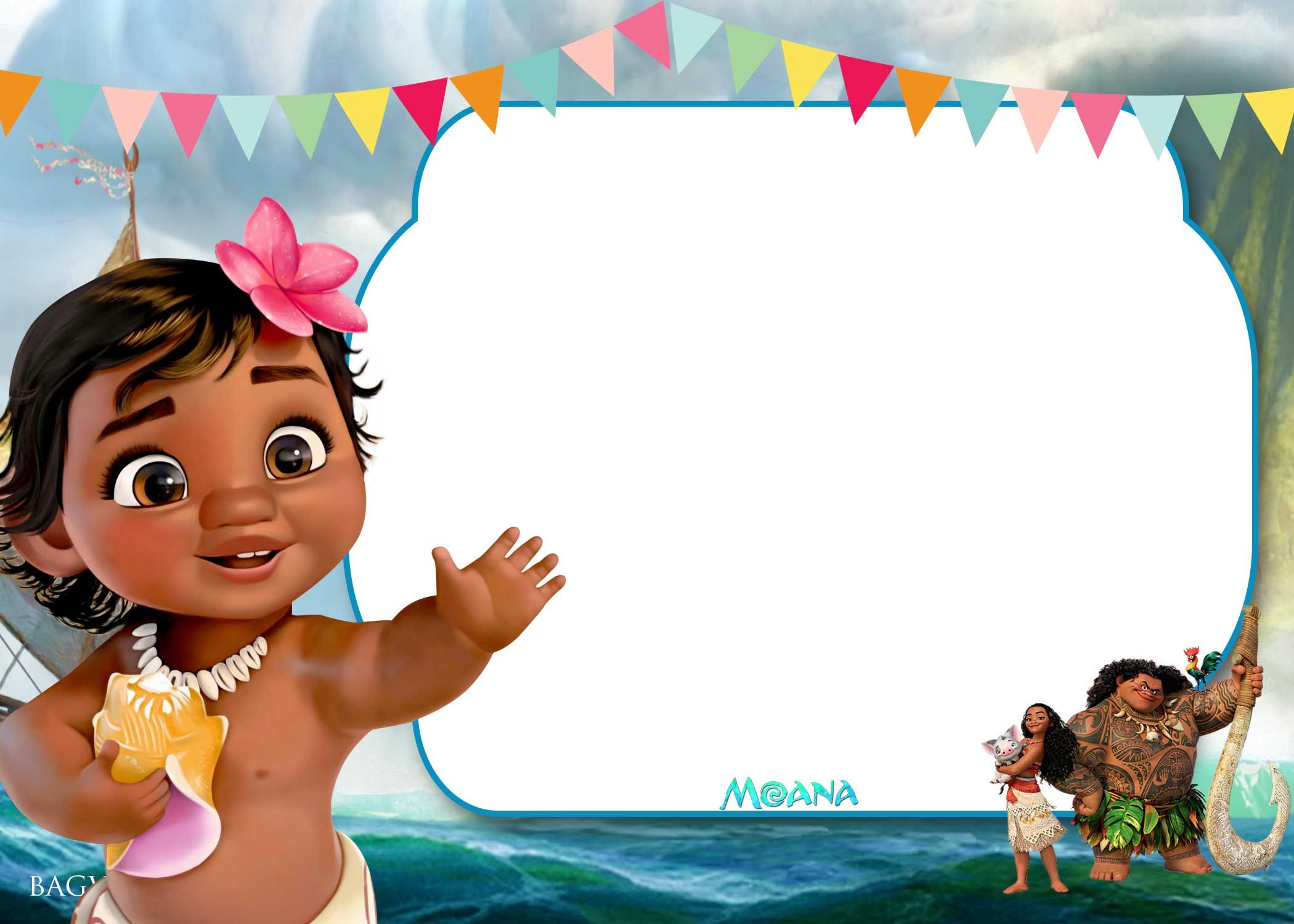 Free Printable Little Moana Birthday And Ba Shower Moana with size 2100 X 1500