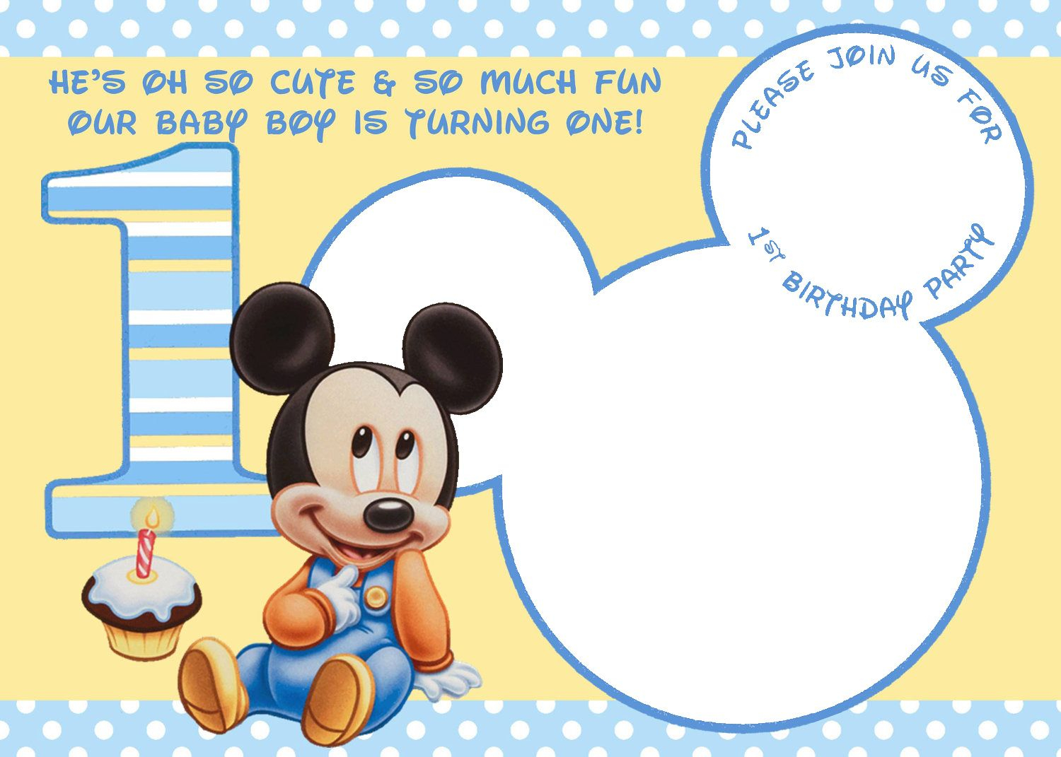 Free Printable Mickey Mouse Invitations Exclusive Free pertaining to size 1500 X 1071
