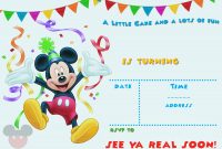 Free Printable Mickey Mouse Party Invitation Free Printable regarding measurements 2100 X 1500