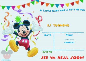 Free Printable Mickey Mouse Party Invitation Free Printable throughout sizing 2100 X 1500