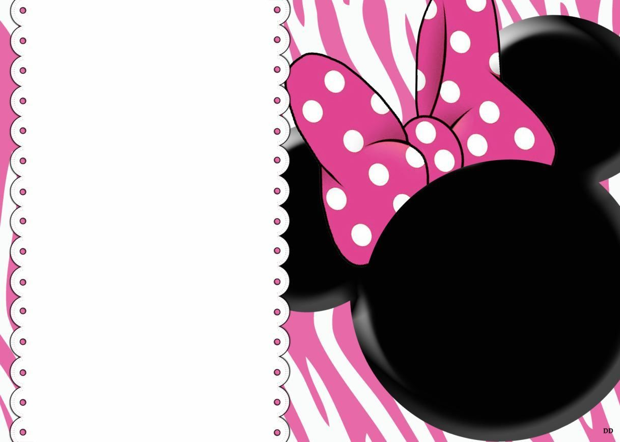 Free Printable Minnie Mouse 1st Birthday Invitation Bagvania Free inside size 1218 X 870