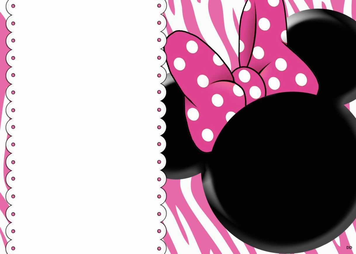 Free Printable Minnie Mouse 1st Birthday Invitation Bagvania Free throughout measurements 1218 X 870