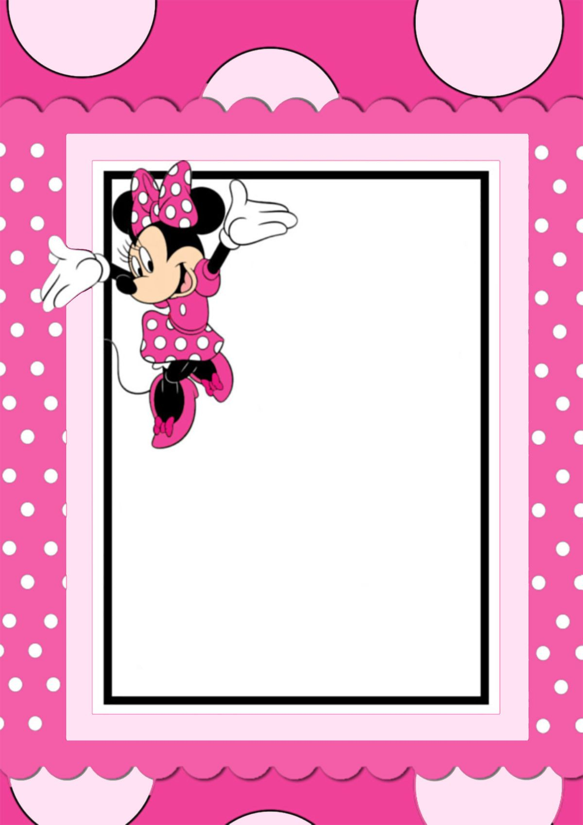 Free Printable Minnie Mouse Invitation Card Weekly Menu Planning with regard to dimensions 1200 X 1697