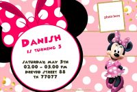 Free Printable Minnie Mouse Pinky Birthday Invitation Free in sizing 2100 X 1500