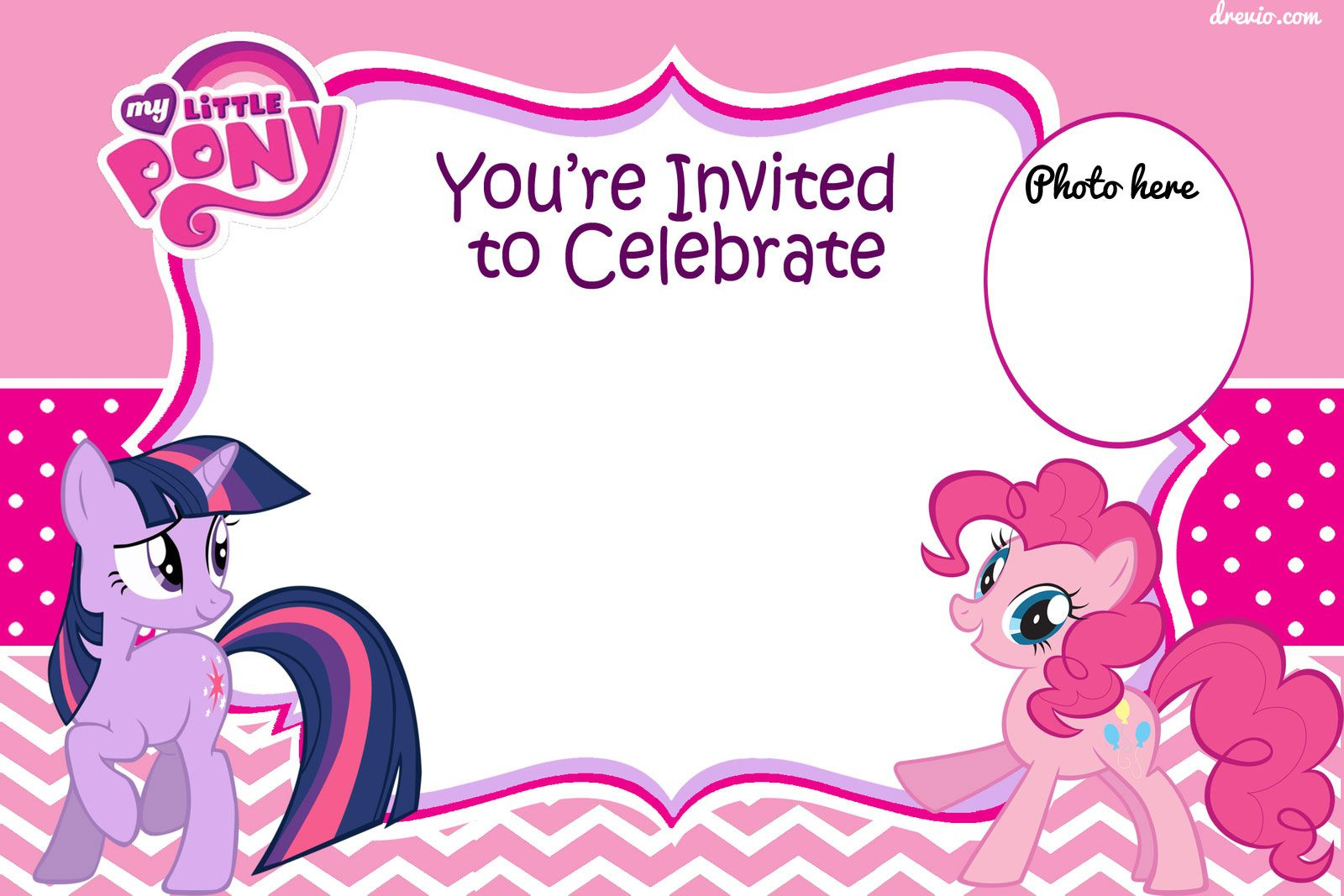 My Little Pony Birthday Party Invitation Template Business Template Ideas