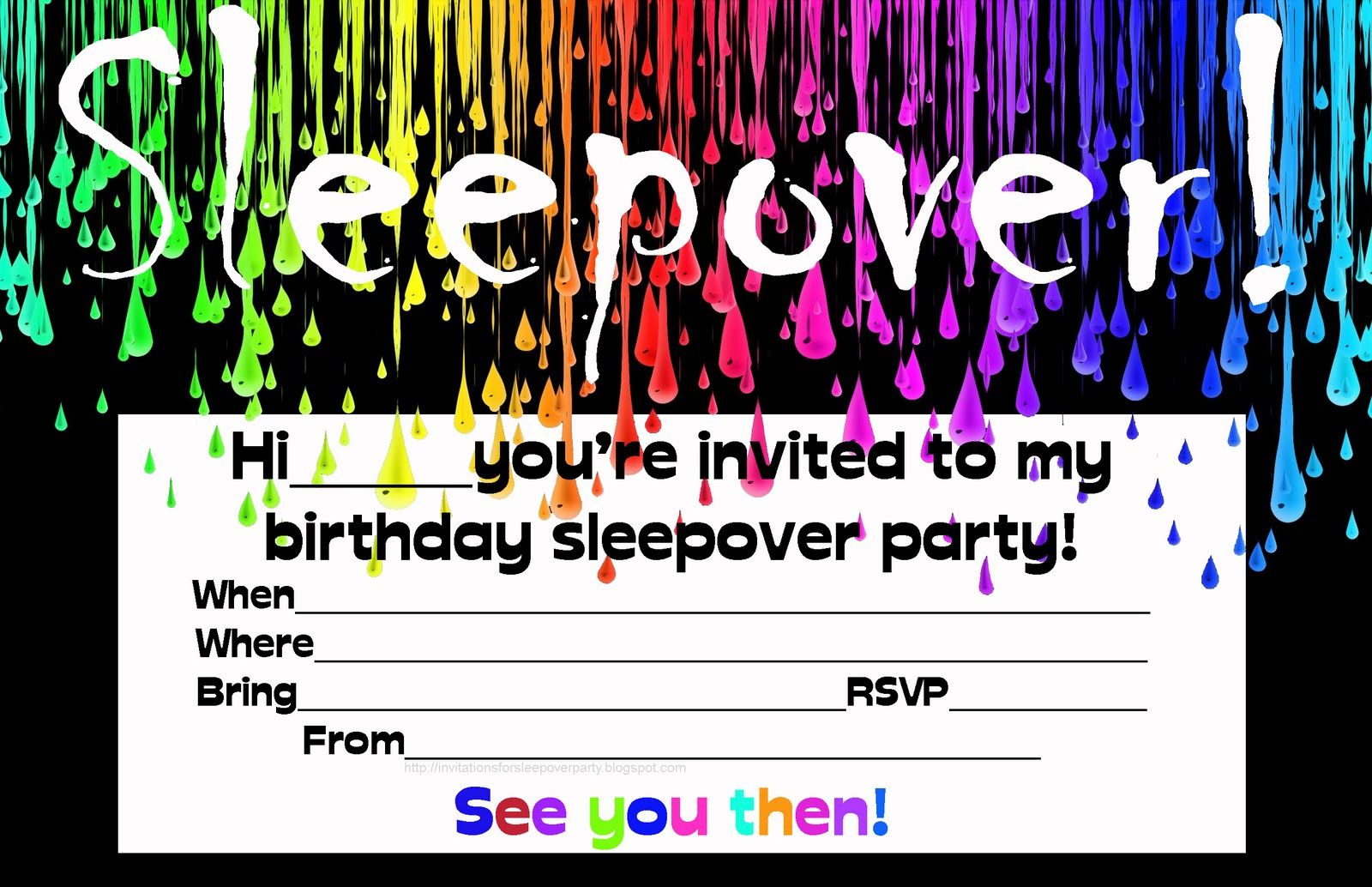 Free Printable Party Invitations For Girls Invitation Templates In regarding sizing 1600 X 1034