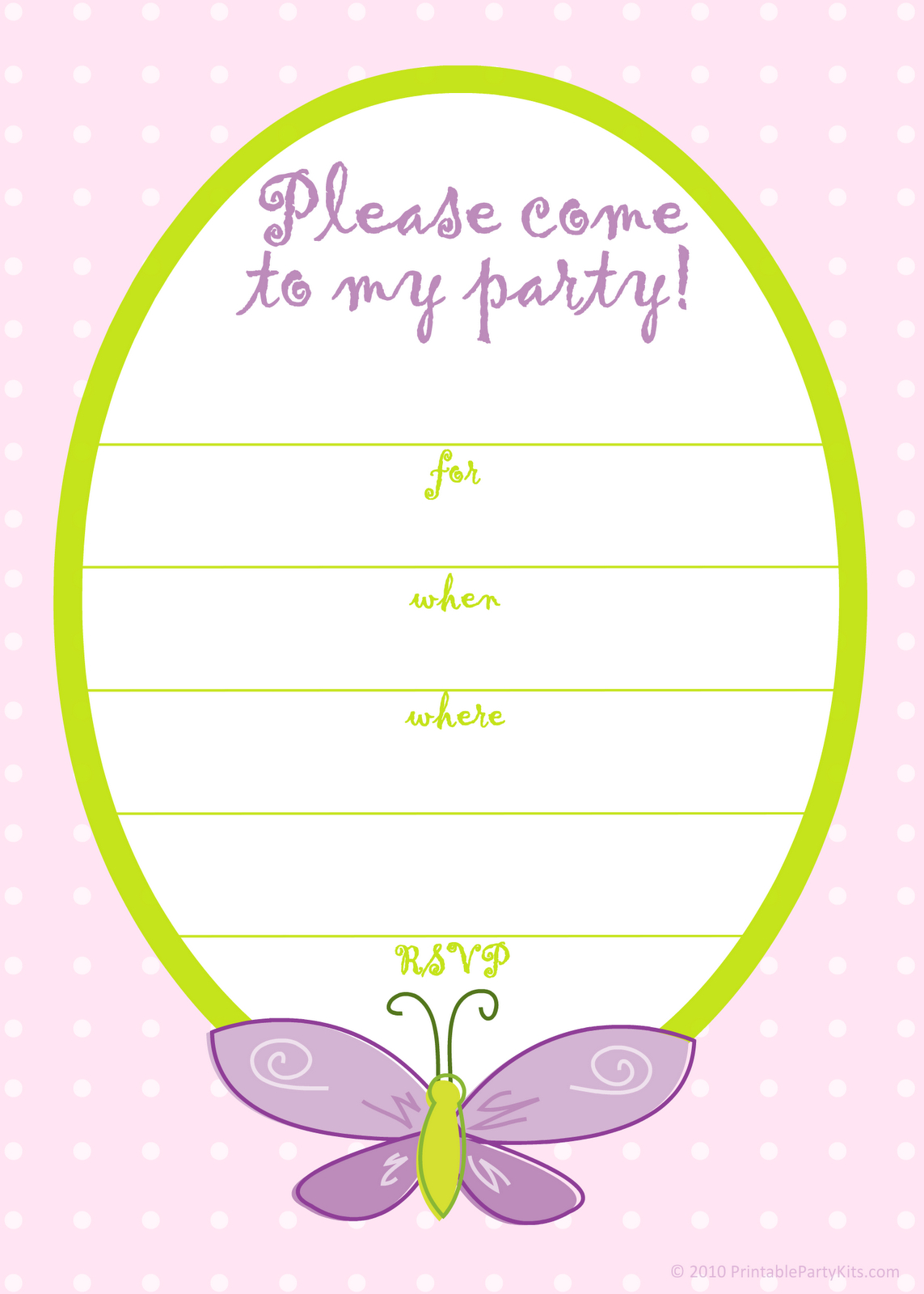 Free Printable Party Invitations Free Pink Butterfly Girls Birthday inside dimensions 1143 X 1600