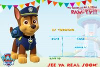 Free Printable Paw Patrol Invitation Template All Characters Paw regarding dimensions 2100 X 1500