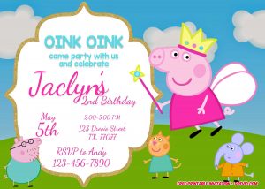 Free Printable Peppa Pig Invitation Free Printable Birthday inside dimensions 2100 X 1500