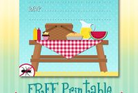 Free Printable Picnic Invitation Party Printables Picnic pertaining to dimensions 1100 X 1800