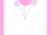 Free Printable Pink Balloons Invitation Work Ideas Pink Balloons within measurements 1080 X 1560