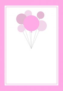 Free Printable Pink Balloons Invitation Work Ideas Pink Balloons within measurements 1080 X 1560