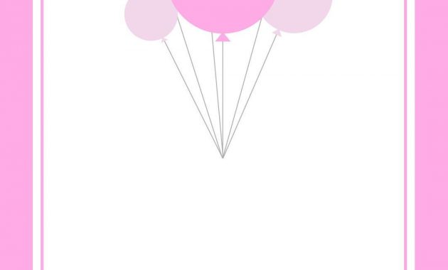 Free Printable Pink Balloons Invitation Work Ideas Pink Balloons within measurements 1080 X 1560