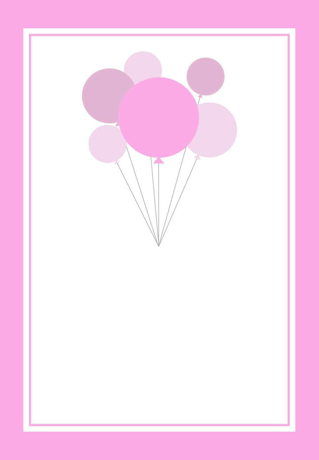 Free Printable Pink Balloons Invitation Work Ideas Pink Balloons within measurements 1080 X 1560