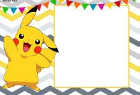 Free Printable Pokemon Invitation Templates Birthday Party Party throughout proportions 2100 X 1500