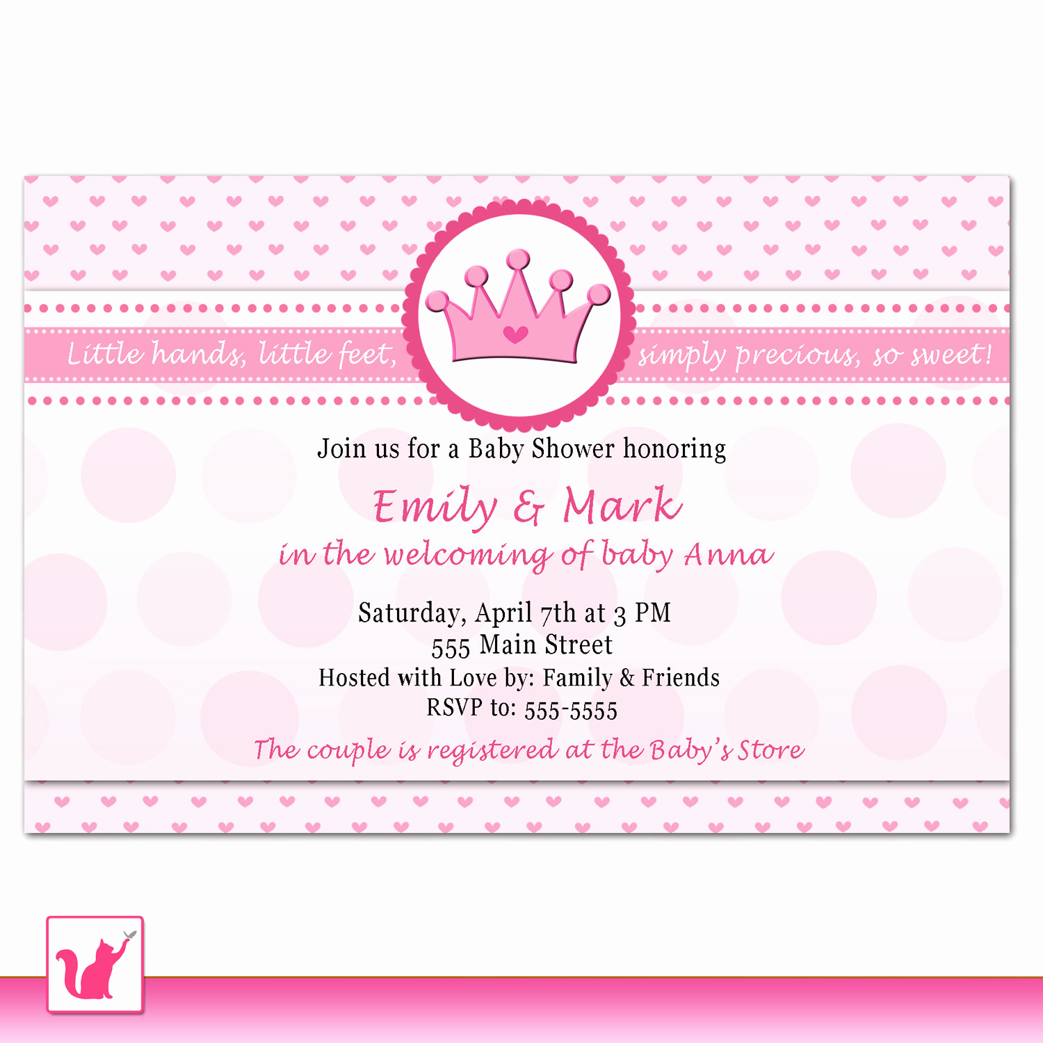 Free Printable Princess Ba Shower Invitations Unique Template within size 1500 X 1500