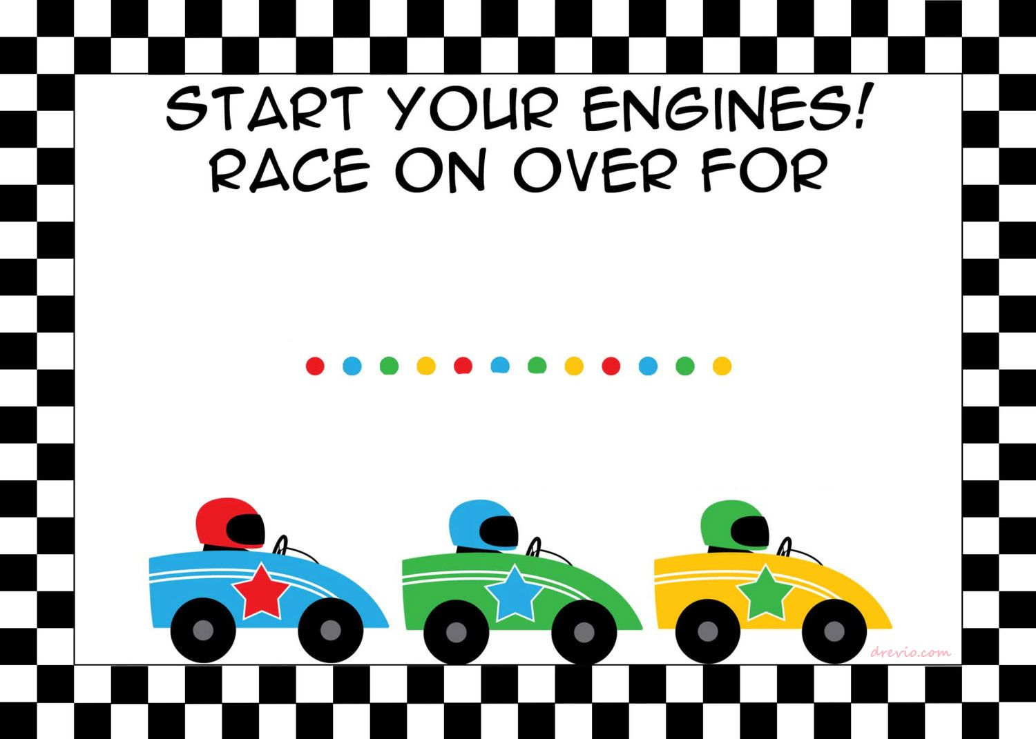 Free Printable Race Car Birthday Party Invitations Birthdays for measurements 1500 X 1071