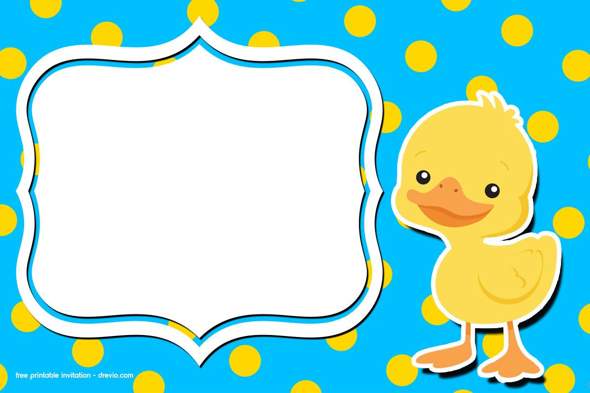 Free Printable Rubber Duck Birthday Invitation Free Printable throughout proportions 1200 X 800