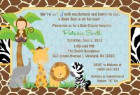 Free Printable Safari Ba Shower Invitations Safari Ba Shower inside proportions 1500 X 1071