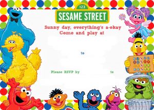 Free Printable Sesame Street Birthday Free Printable Birthday inside proportions 1600 X 1143