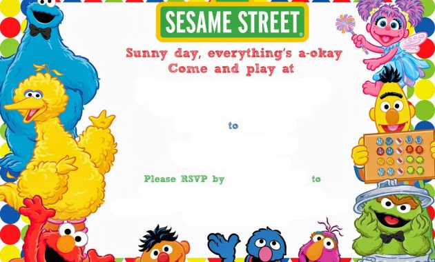 Free Printable Sesame Street Birthday Free Printable Birthday throughout measurements 1600 X 1143