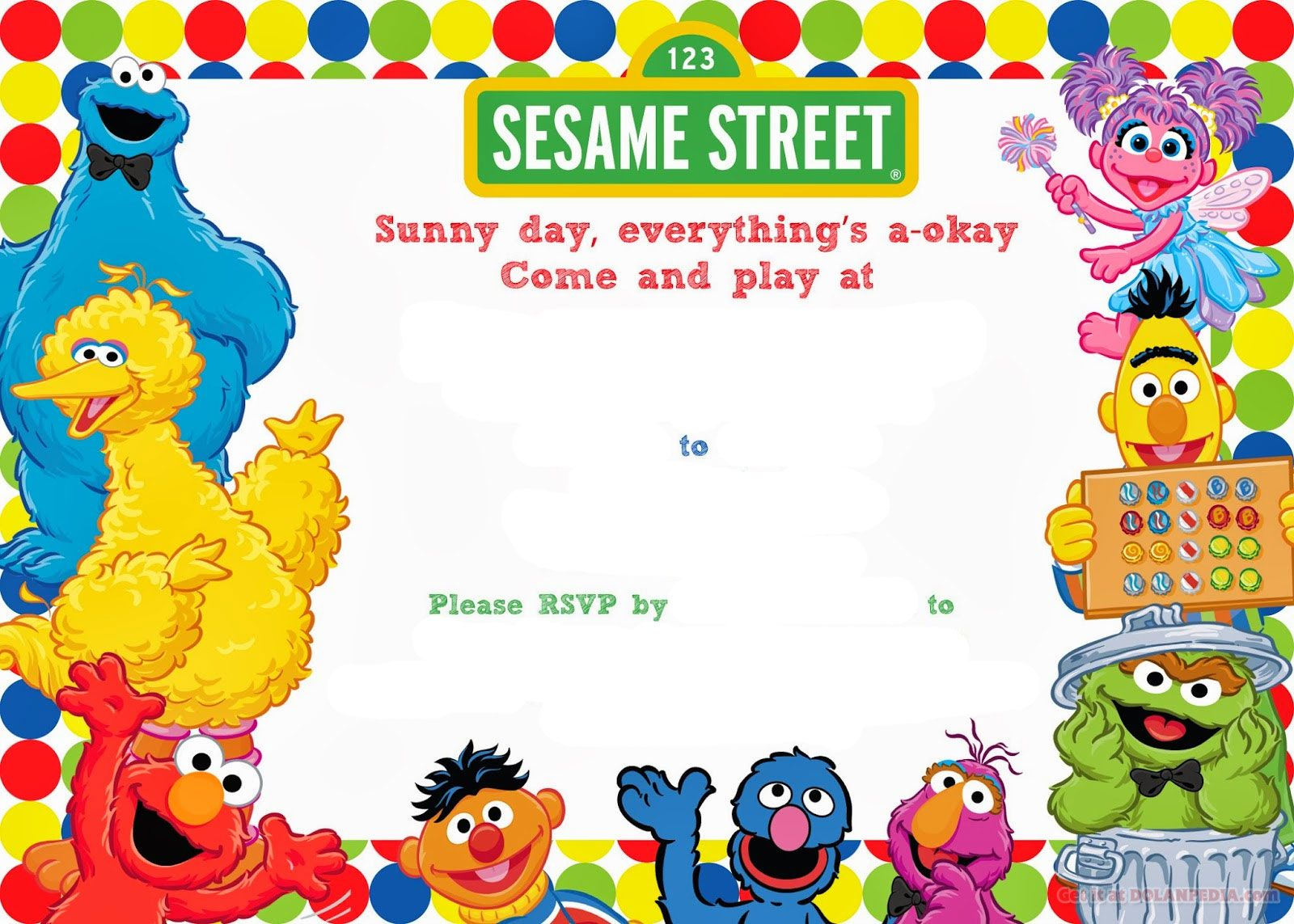 Free Printable Sesame Street Birthday Free Printable Birthday throughout measurements 1600 X 1143