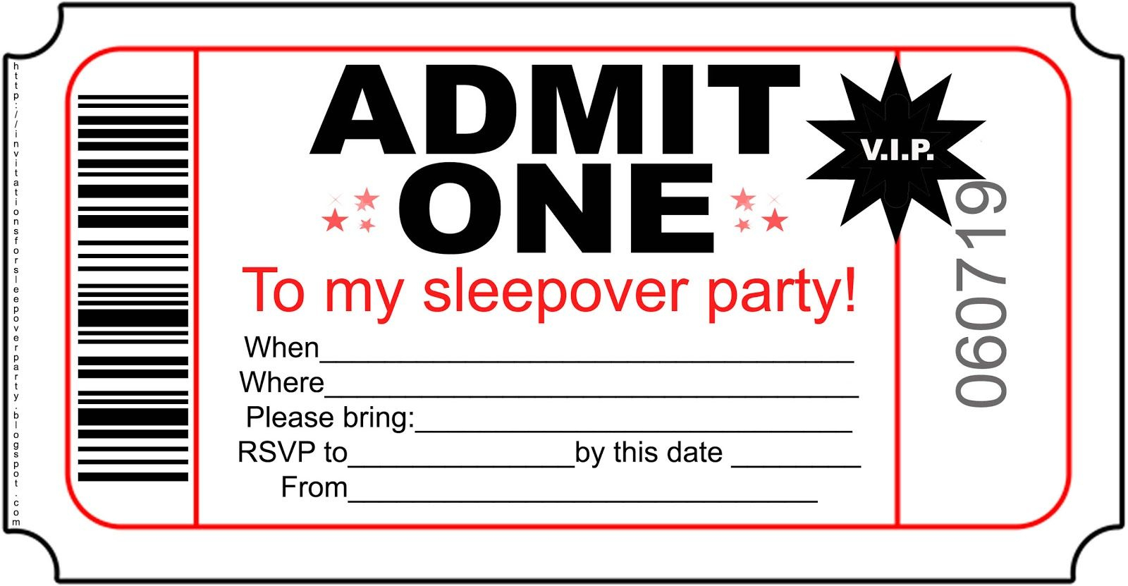 Free Printable Sleepover Party Invitations Hundreds Of Slumber intended for sizing 1600 X 831