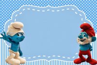 Free Printable Smurfs Invitation Template Hhs Free Invitation regarding measurements 1200 X 800