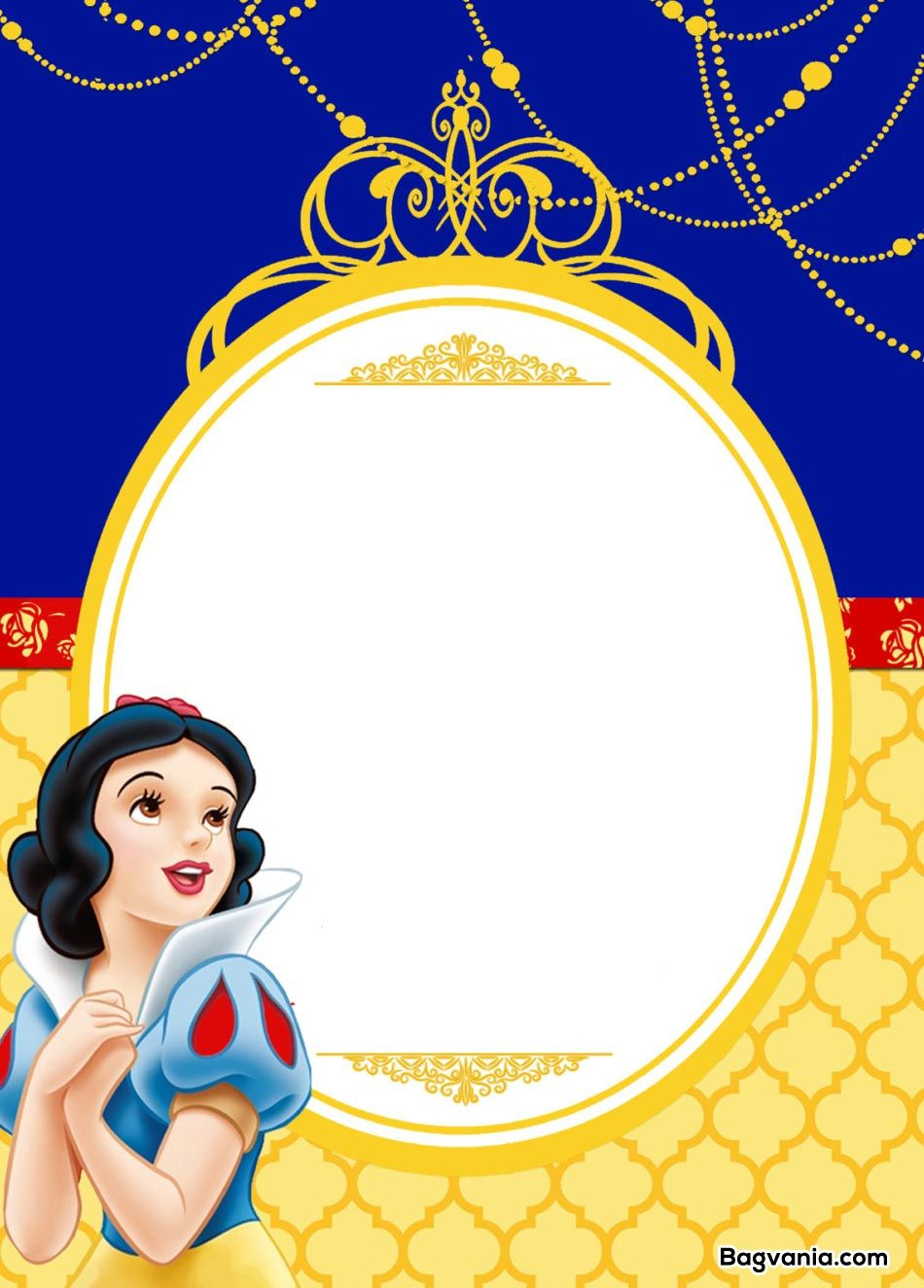 Snow White Invitation Template • Business Template Ideas
