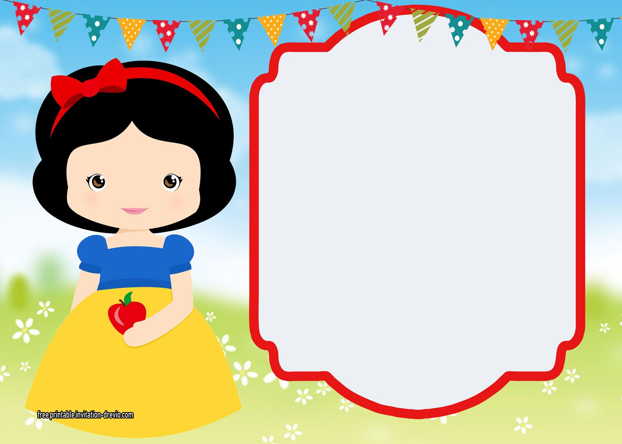 Free Printable Snow White Invitations Complete Edition Free with regard to size 2100 X 1500