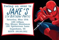 Free Printable Spiderman Birthday Invitation Templates Hair In within sizing 1400 X 1000