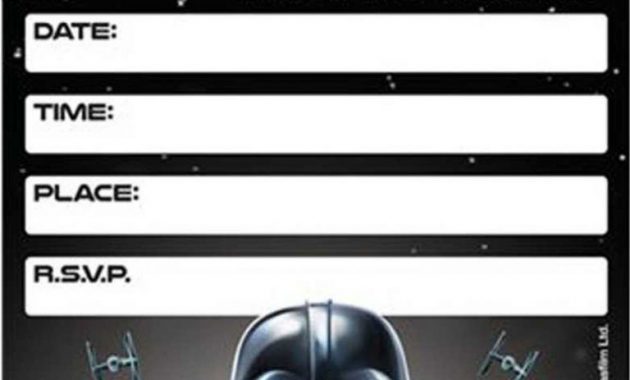 Free Printable Star Wars Birthday Invitations Template Updated in proportions 768 X 1124