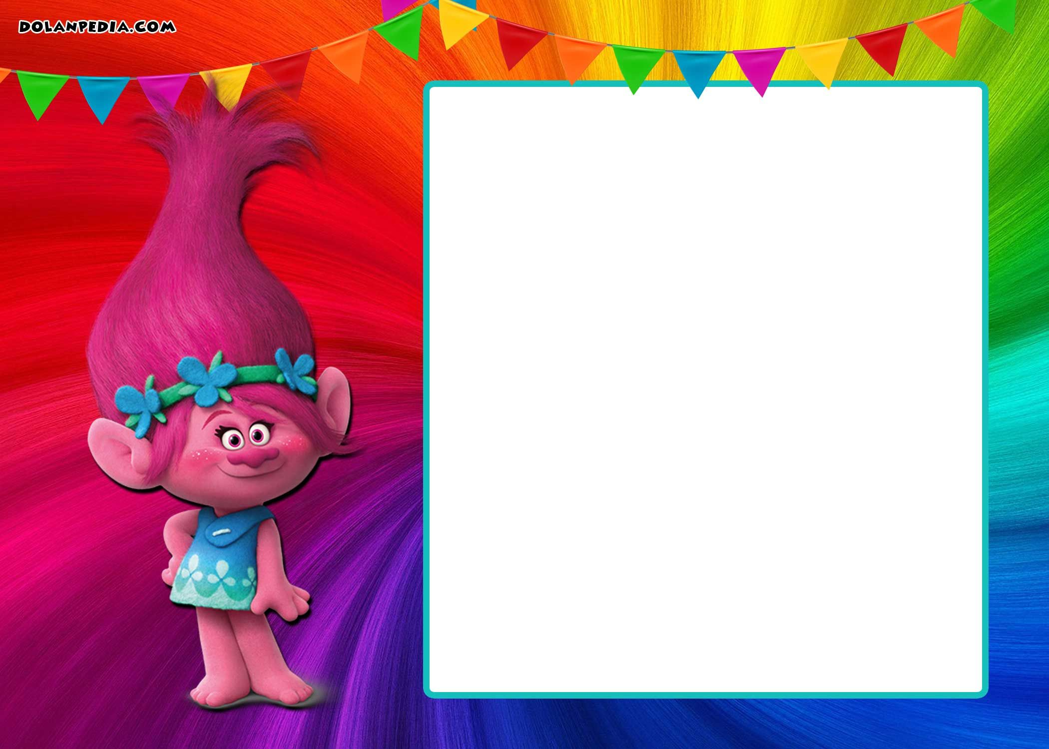 Free Printable Trolls Invitation Template Trolls Free Birthday throughout measurements 2100 X 1500