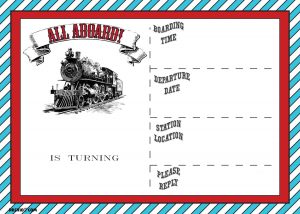 Free Printable Vintage Train Ticket Invitation Free Printable regarding sizing 1500 X 1071