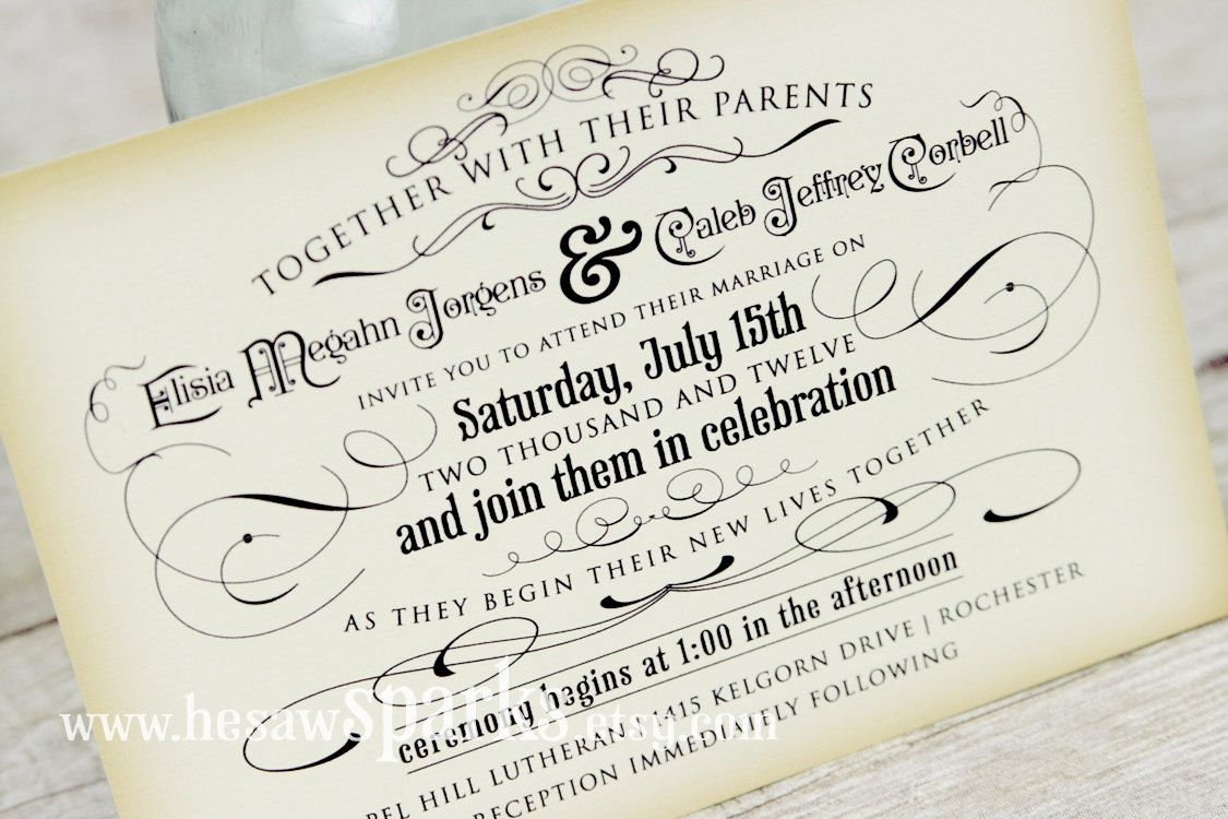 Free Printable Vintage Wedding Invitation Templates Wedding Should within dimensions 1125 X 750