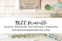 Free Printable Wedding Invitation Template Freebies Free in sizing 800 X 1405