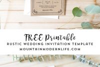 Free Printable Wedding Invitation Template Freebies Free with sizing 800 X 1405