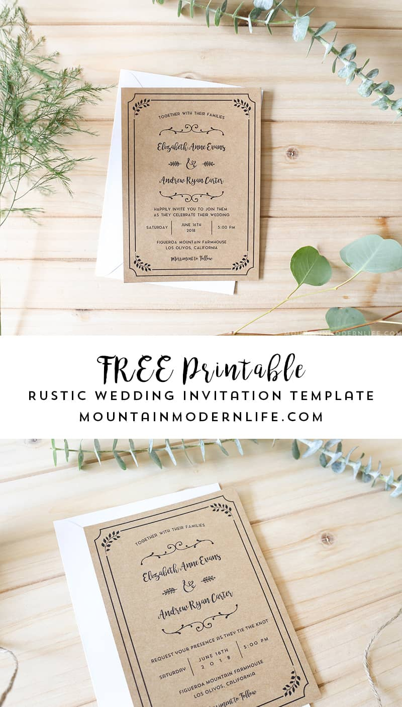 Free Printable Wedding Invitation Template throughout dimensions 800 X 1405