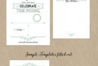 Free Printable Wedding Invitation Template Wedding Free Wedding with measurements 894 X 1627