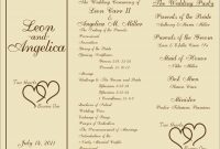 Free Printable Wedding Programs Templates Sample Wedding in proportions 1651 X 1275