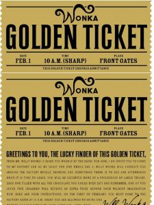 Free Printable Willy Wonkas Golden Ticket Need To Have A Scrbd with regard to proportions 768 X 1024